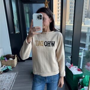 Cream 'WHO DAT' Sweater